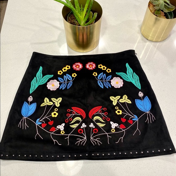 Gianna Bini Black Suede Mini Skirt - Bree Skirt 🖤NWT - Picture 5 of 13